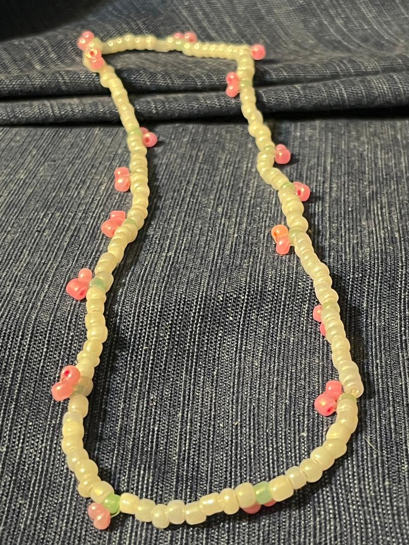 Cherry Beaded Necklace