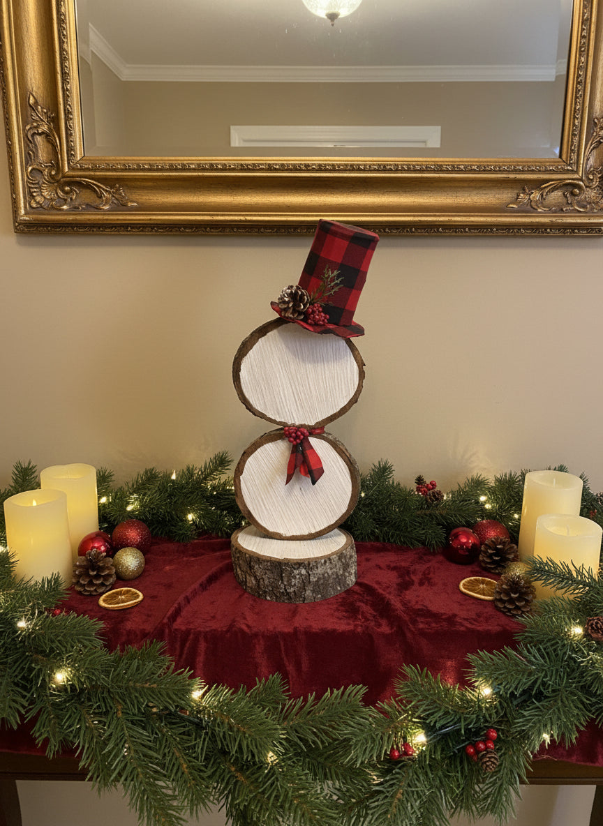 Timber Snowman