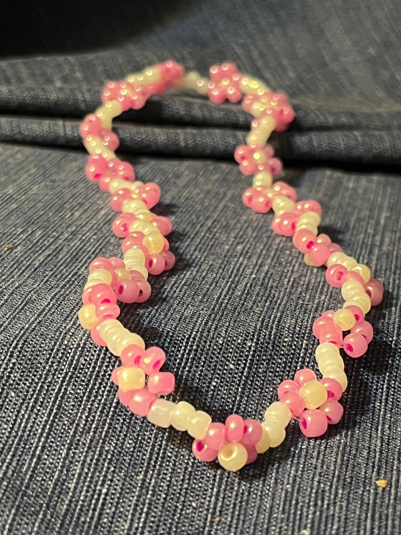 Flower Beaded Necklace