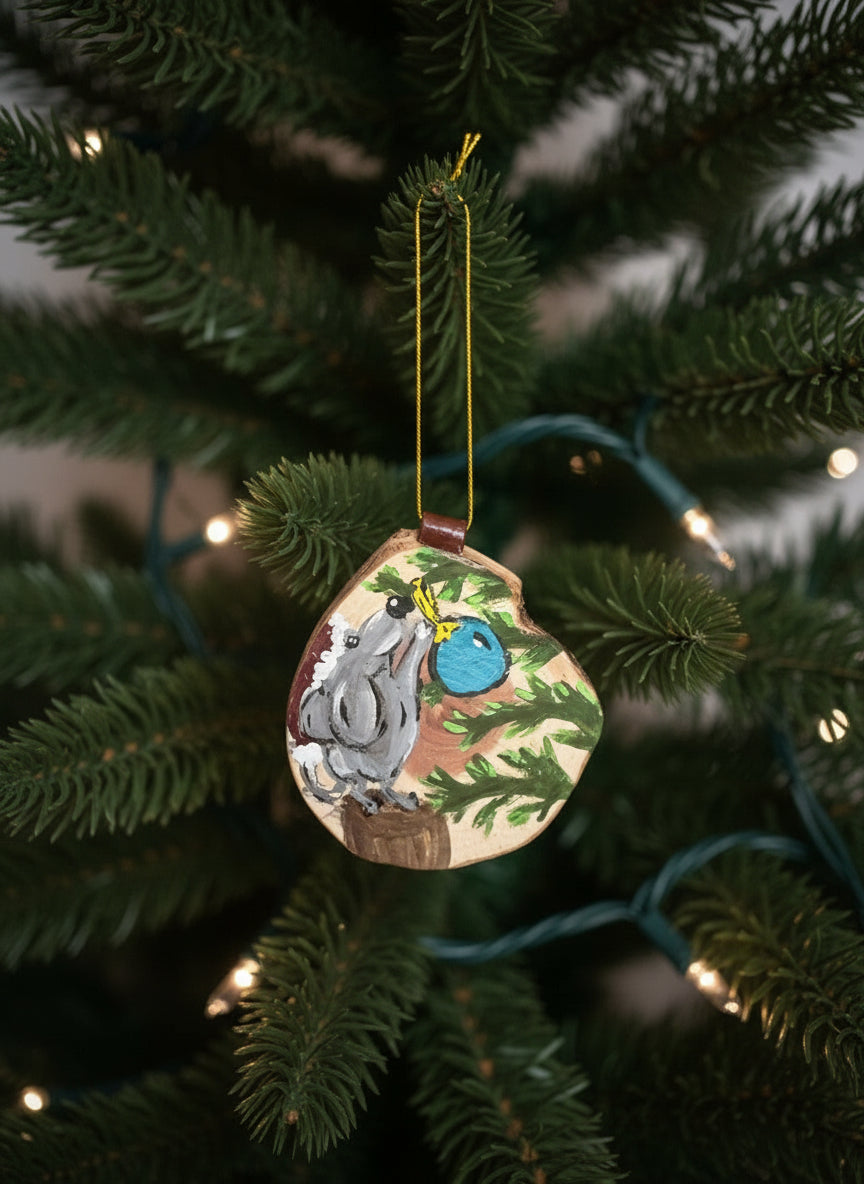 Festive Mouse Charm Ornament