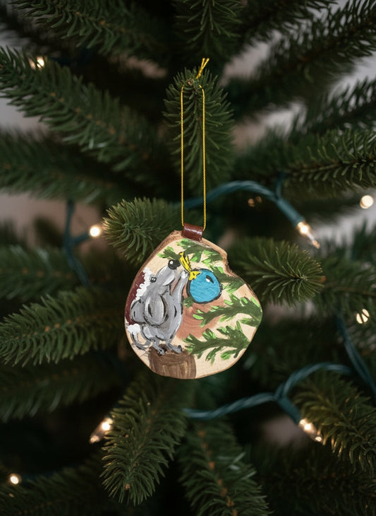 Festive Mouse Charm Ornament