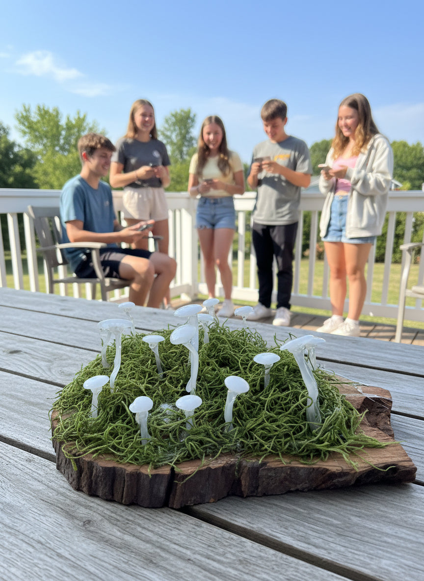 FairyShroom Pedestal Solar Lights