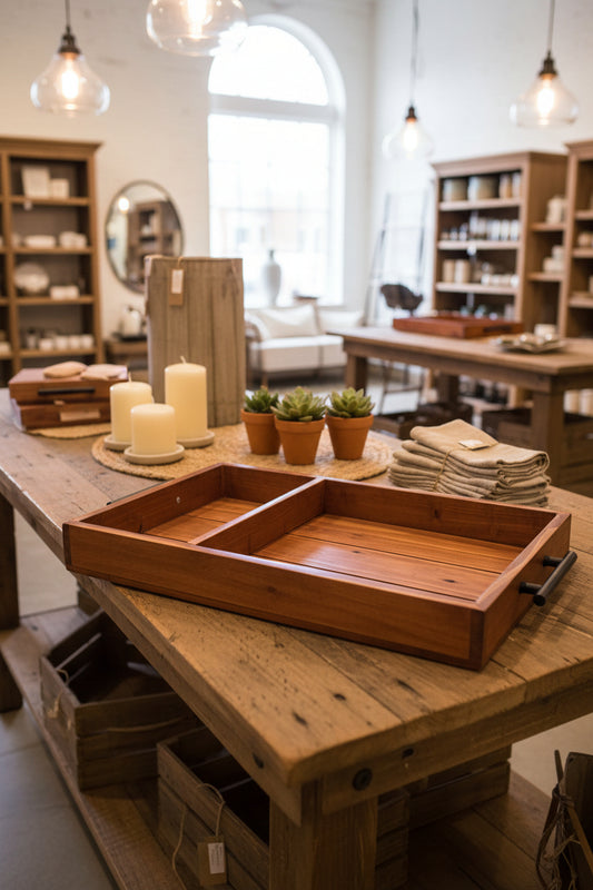 Handcrafted Wood Tray