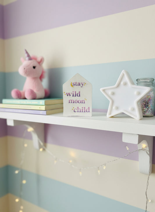 Moon Child Charm Sign